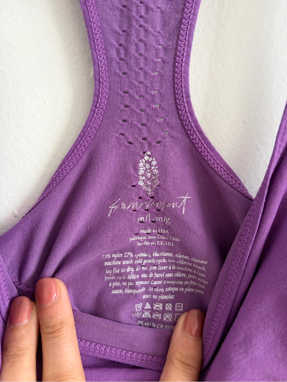 Purple Racerback Tank Top - Picture 4 of 5